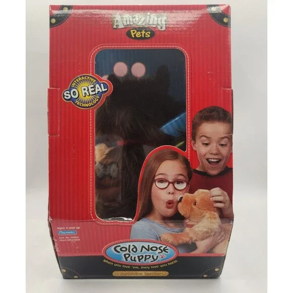 Playmates Amazing Pets Cold Nose Puppy Yorkshire Terrier Open Box Barks Wag Tail - Picture 8 of 16